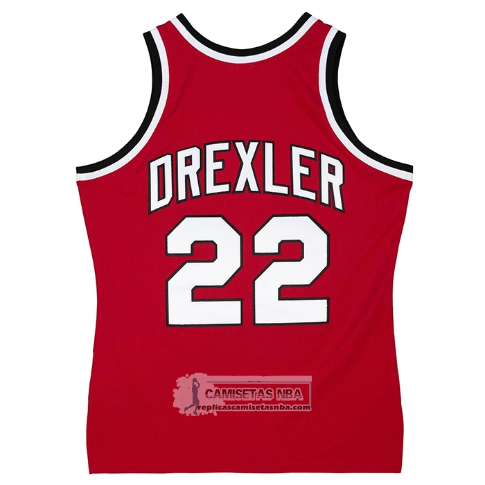 Camiseta Portland Trail Blazers Clyde Drexler NO 22 Mitchell & Ness 1983-84 Rojo